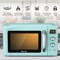 Costway 0.9Cu.ft. Retro Countertop Compact Microwave Oven 900W 8 Cooking Settings BlackGreenWhite